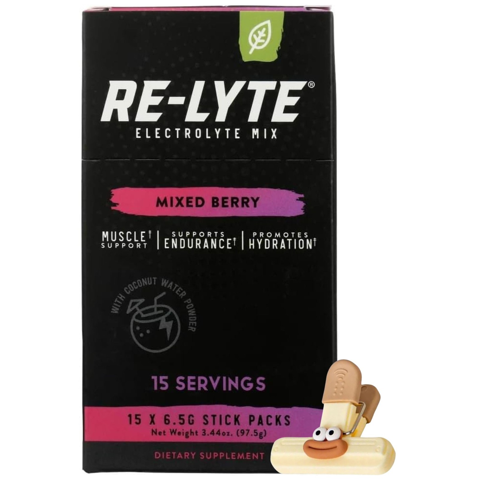 Grove Relyte Electrolyte Mix Berry 15 Packets Electrolytes Powder Packets For