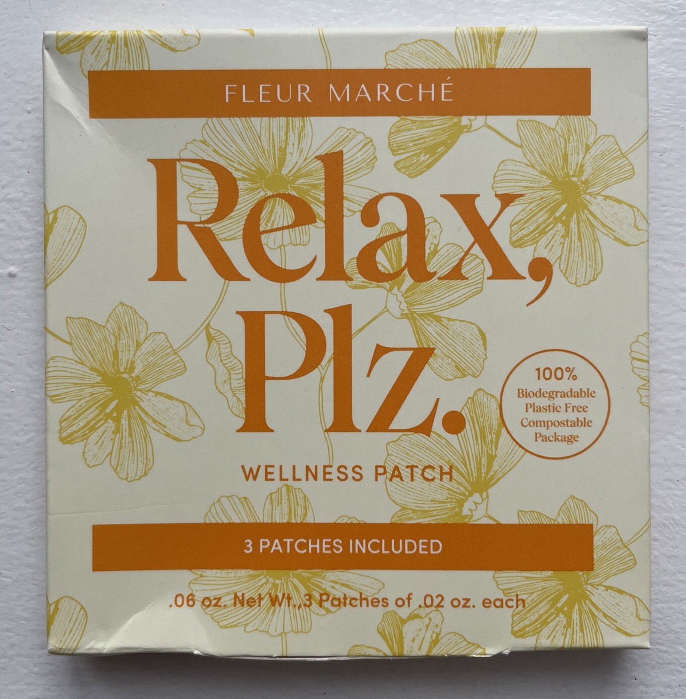FLEUR MARCHE Transdermal Plant-Powered WELLNESS PATCHES, 3 in Package, NEW