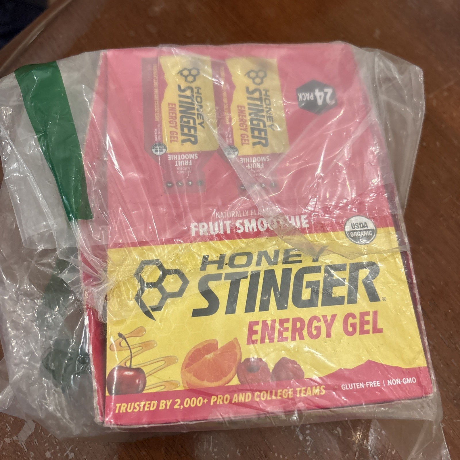 Honey Stinger Organic Energy Gel 24 Pack Fruit Smoothie 2026 USA FAST SHIPPING