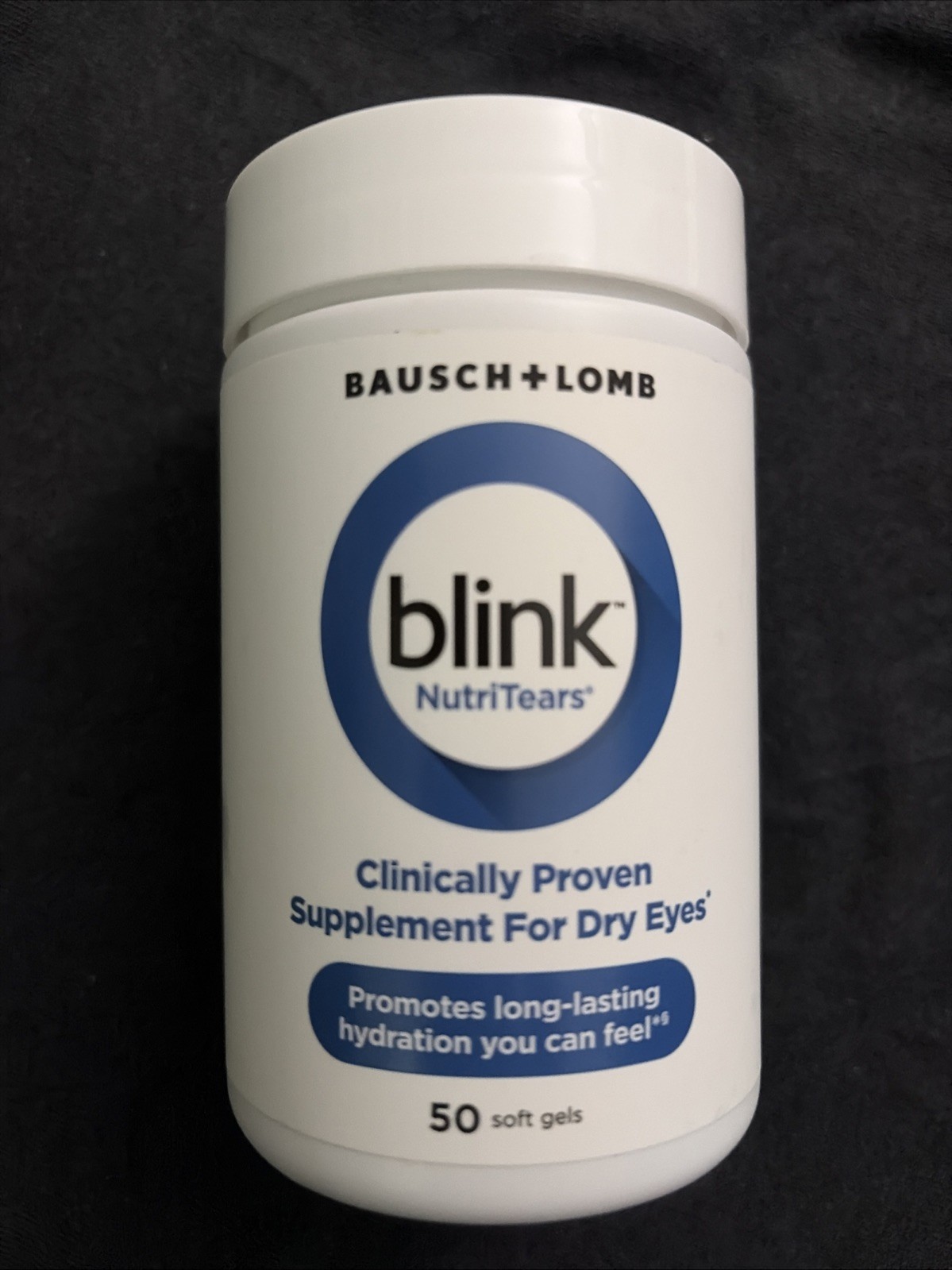 Bausch + Lomb Blink NutriTears Hydration for Dry Eyes 50 Softgels EXP 6/2026