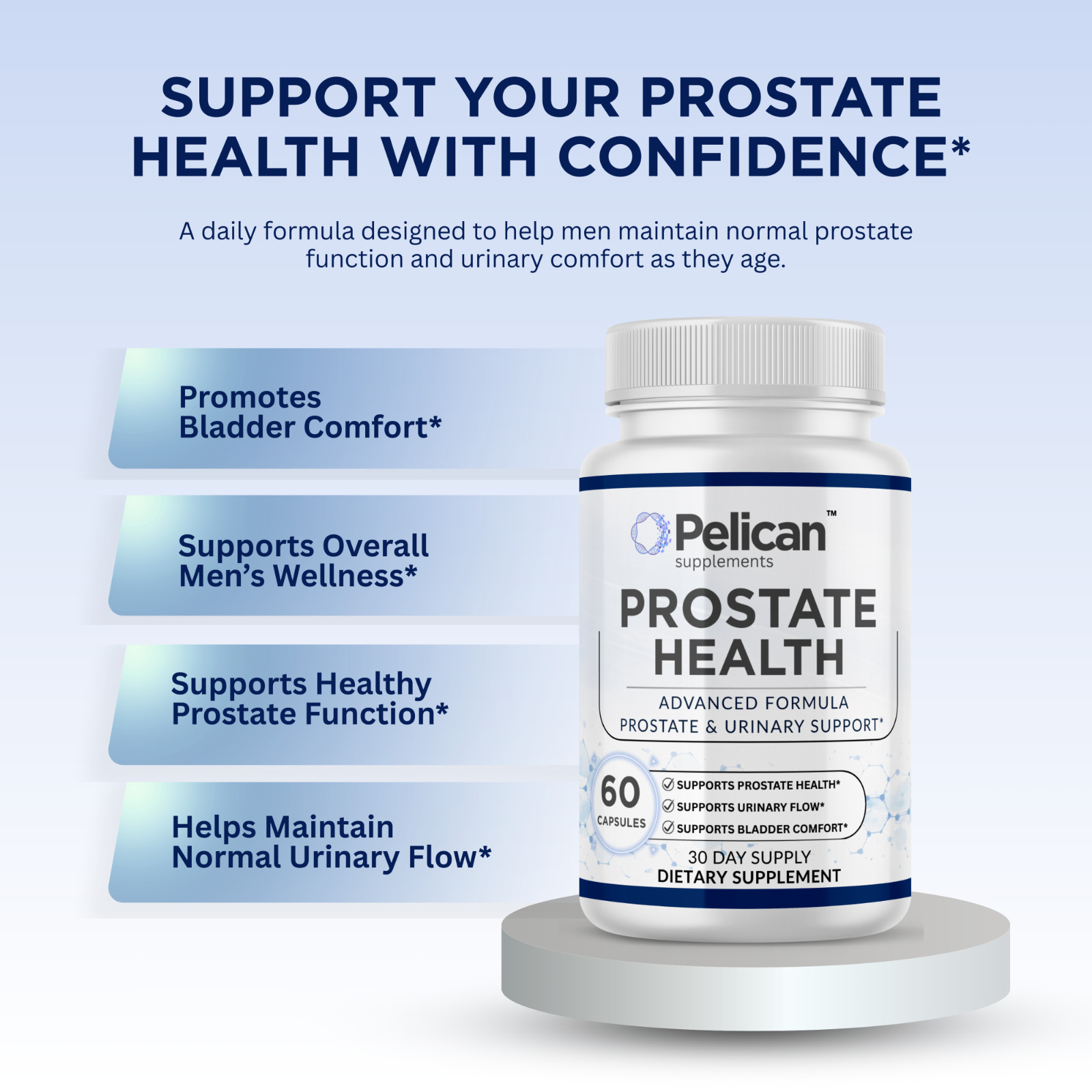 Pelican Prostate Health – Men’s Prostate Support – 60 Capsules