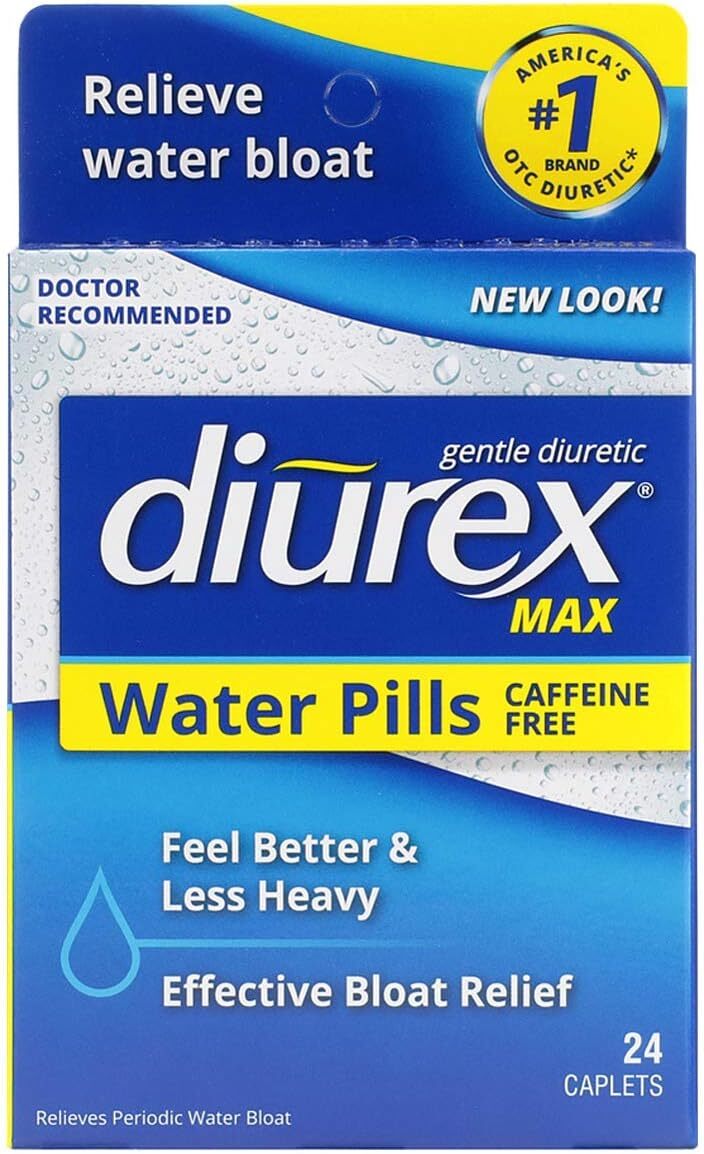 Diurex Max Water Pills Gentle Diuretic Caplets 24 Count
