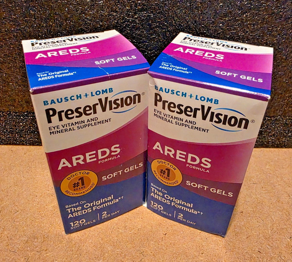 2-Bausch + Lomb PreserVision Areds Soft Gels 240 Softgels NEW SEALED
