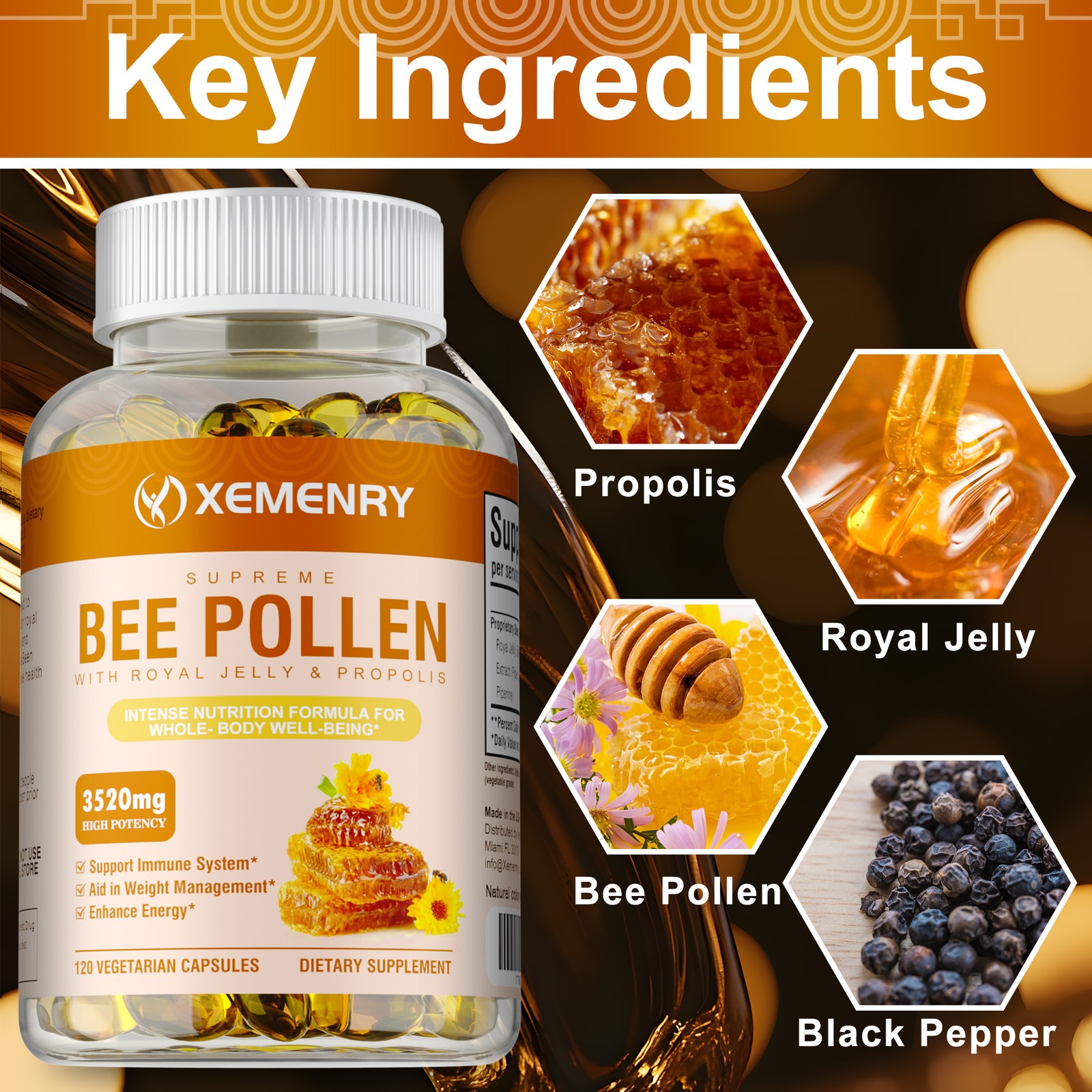 Bee Pollen – Support Intestinal and Digestive Health, Promote Metabolism