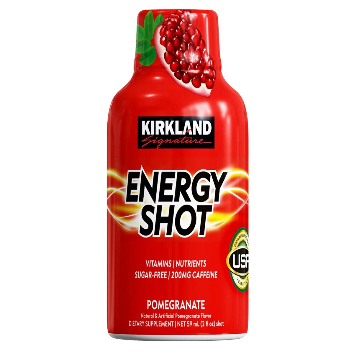 Kirkland Signature Energy Shot, 48 Bottles, 2 Ounces Each, 2 Flavor Variety Pack