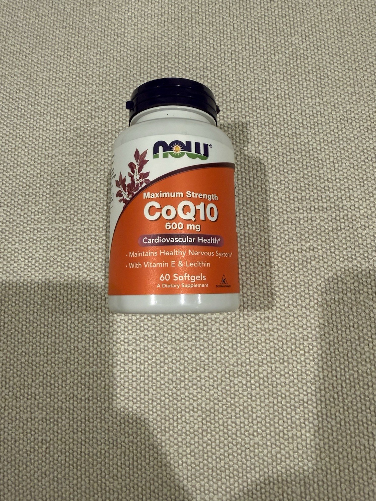 NOW Foods Coq10 600 MG – 60 Capsules BB: 04/2030