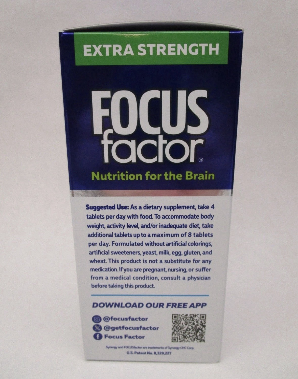 Focus Factor Extra Strength Multivitamin Brain Health 60 Count Bottle 2/28
