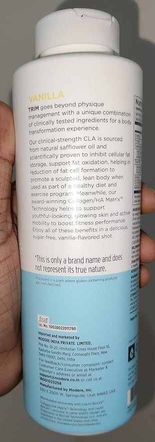 Modere Trim Vanilla Collagen CLA 450 ml 15.2 Fl Oz with Exp 03/26