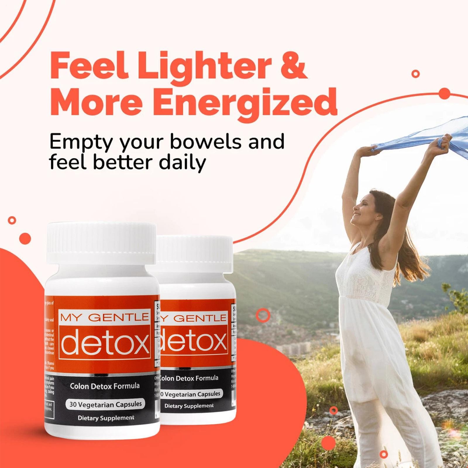 Herbal Nitro My Gentle Detox – Advanced Colon Cleanse Detox for Women & Men