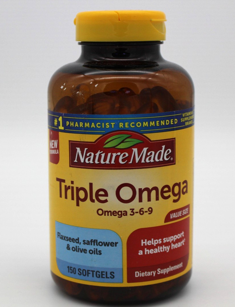 Nature Made Triple Omega 3-6-9- 150ct Softgels – EXP 03/2027