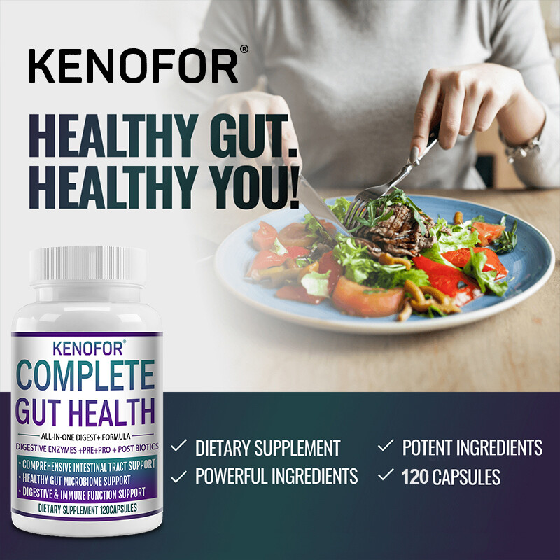 Complete Gut Health All-In-One Digestion Formulated Digestive Enzymes Capsules