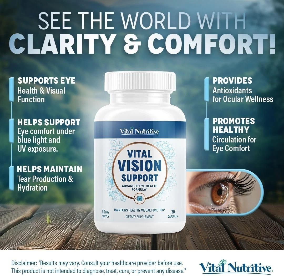 Vital Vision Support – Eye Health Supplement with Vitamin A Lutein Beta Carot…