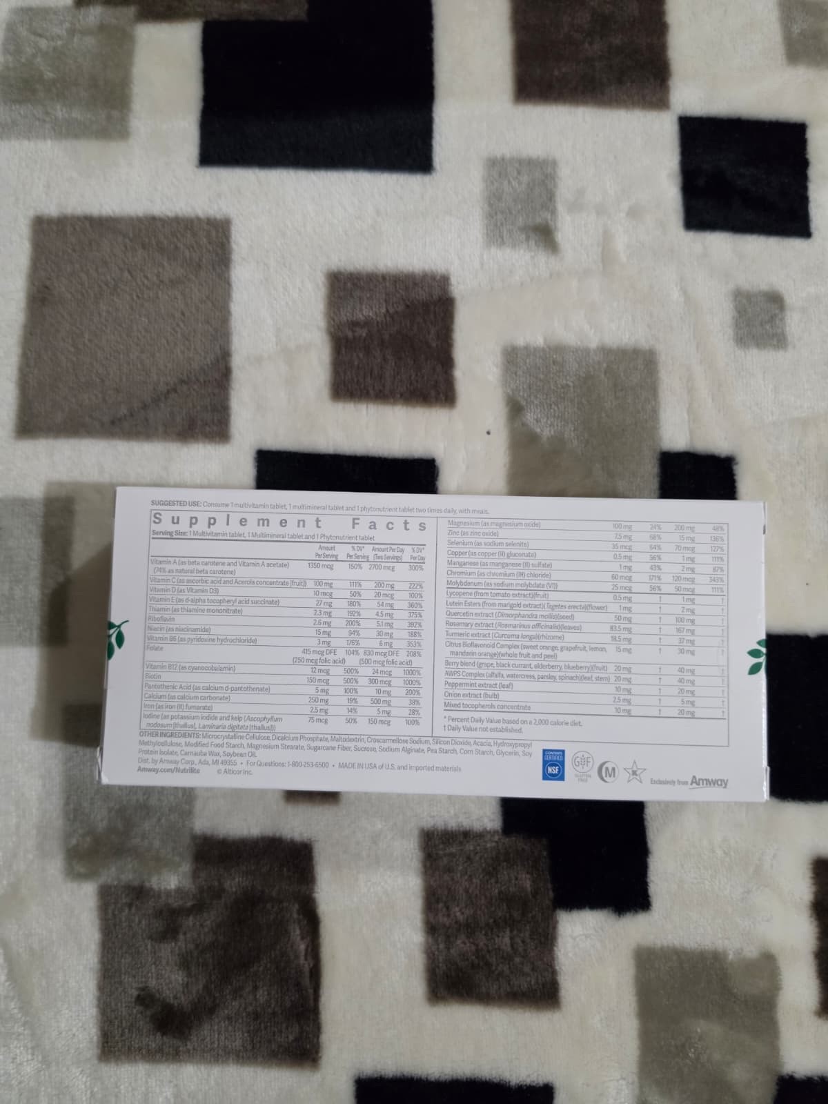 B OFFER – NUTRILITE Double X Multivitamin Complex 30 day with 3Compartment Case