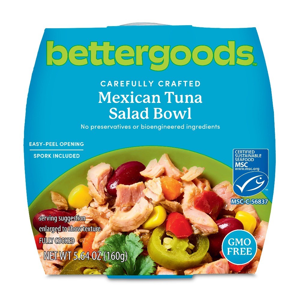 (6 pack) bettergoods Mexican Tuna Salad Bowl, MSC Certified, 5.64 oz