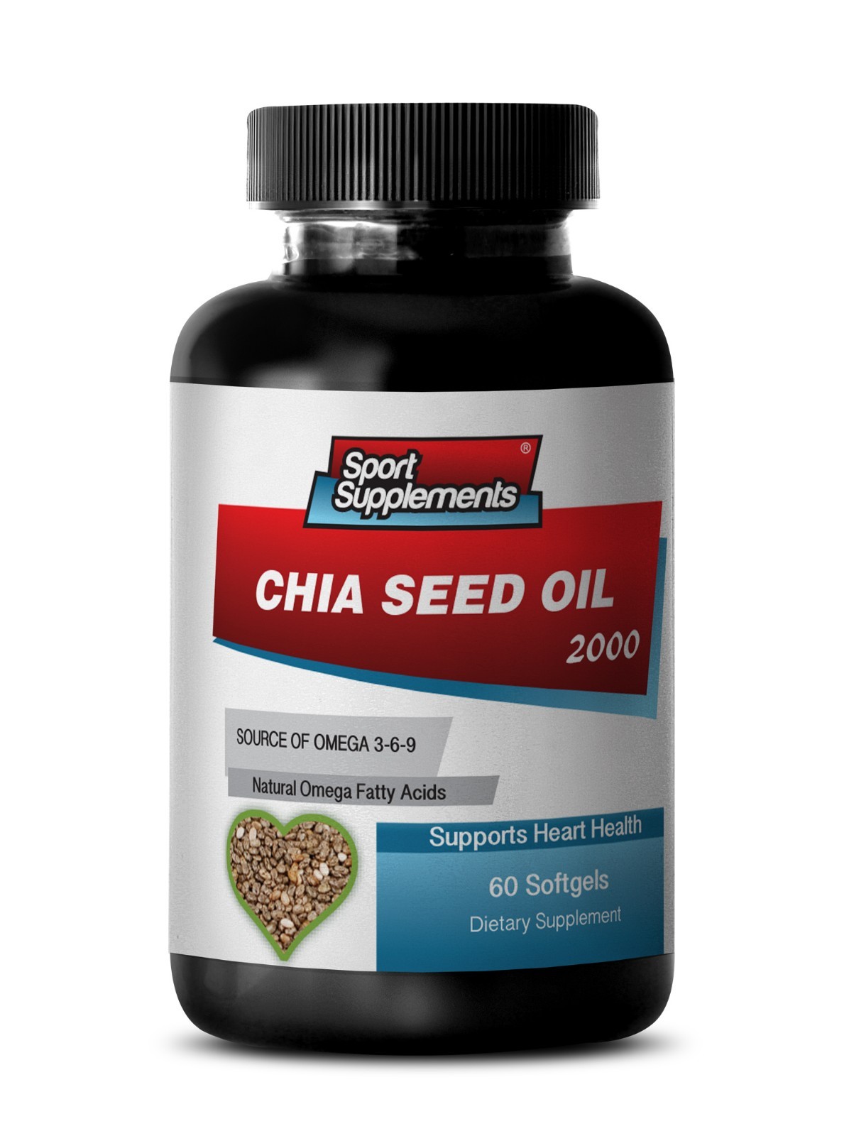Chia Seed Capsules – Chia Seed Oil 2000mg – Help You Sleep Supplements 1B
