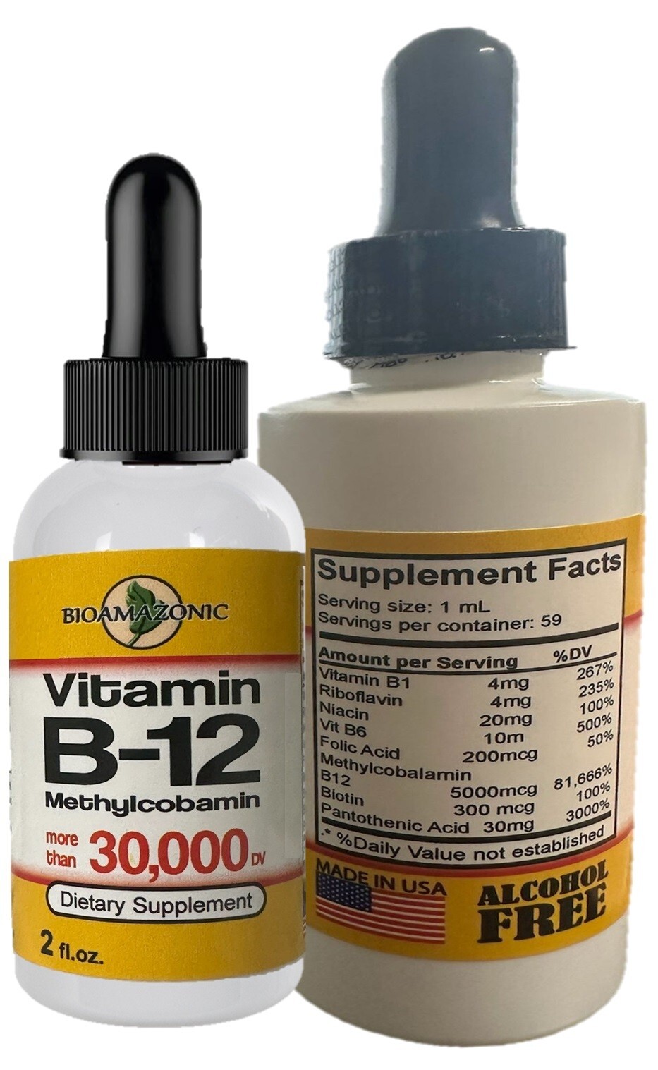 Extra Strength 30,000 Vitamin B12 Sublingual Liquid Drops Methylcobalamin B 12