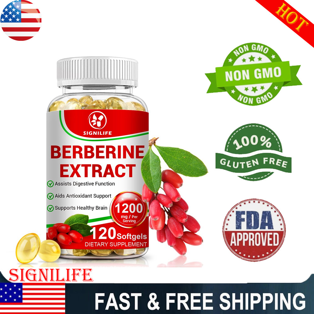 Berberine HCL 1200mg Ceylon Cinnamon Antioxidant Supplement 120 Capsules