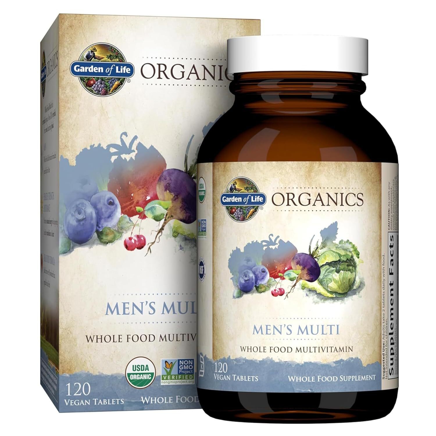 Garden Of Life – mykind Organics Mens Multi 120c – 120 tabs EXP 07/28