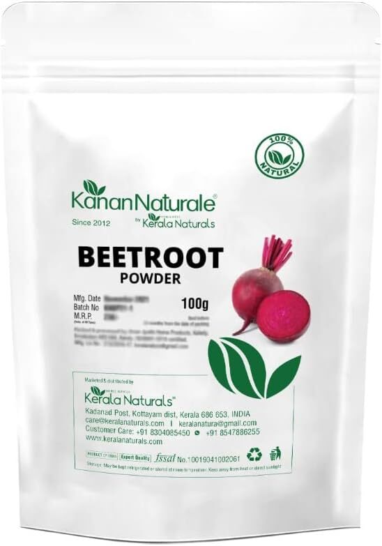 Organic Beet Root Powder (Beta vulgaris) 100gm For Healthy Hair Growth and SkiN