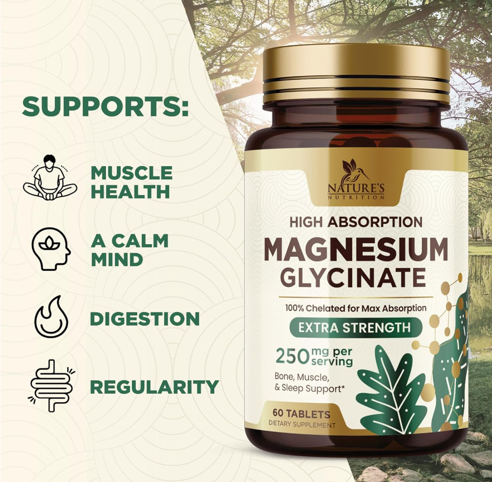Glicinato, Malato Y Citrato De Magnesio Quelado Premium (250 Mg | 60 Cápsulas)