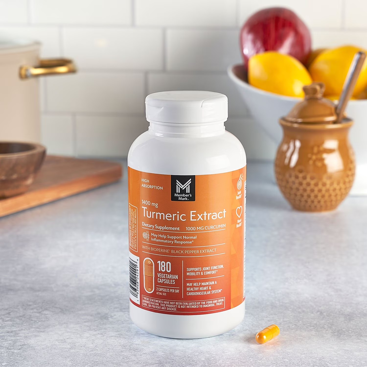 Member’s Mark Turmeric Extract Dietary Supplement Capsules, 180 ct.