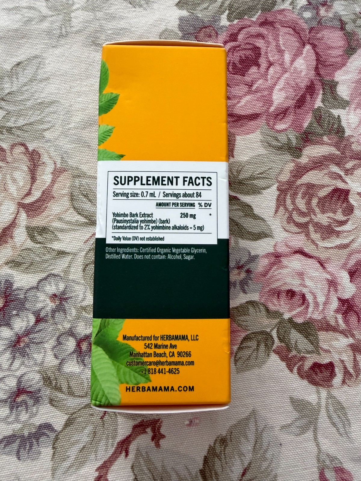 HERBAMAMA Yohimbe Supplements for Men & Women~Vegan Overall Support with Yohimbe