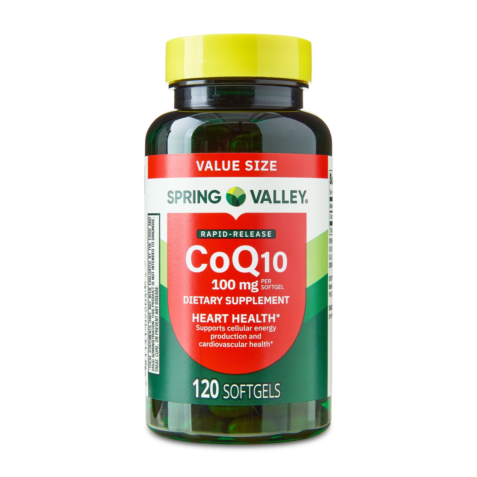Rapid-Release Coq10 Heart Health Dietary Supplement Softgels, 100 Mg, 120 Count