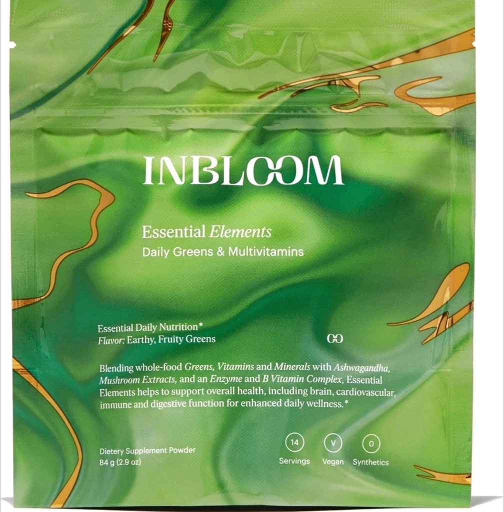 INBLOOM Kate Hudson Essential elements Daily Greens 2.9 oz bag 14 servings