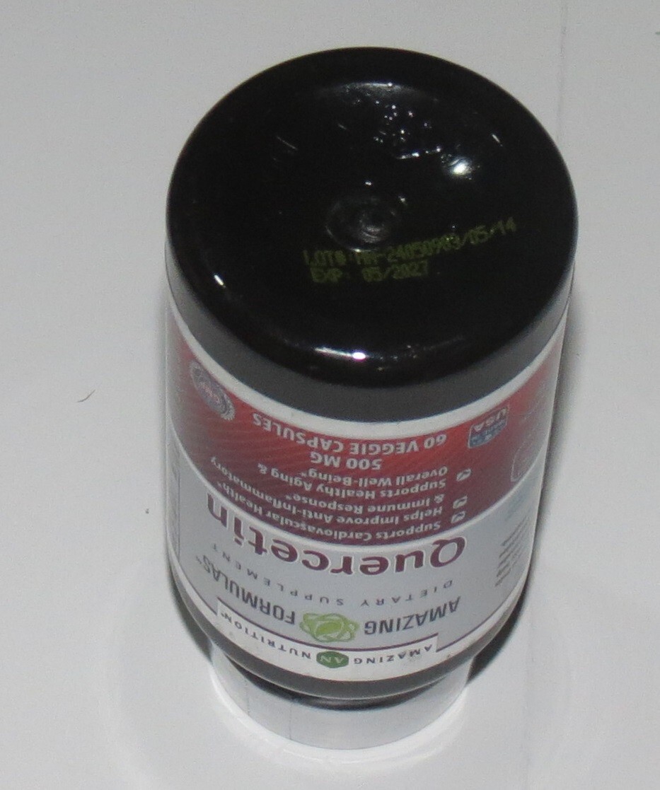 t7 Amazing Nutrition Formulas Quercetin, 500 mg, 120 Veggie Capsules 05/2027