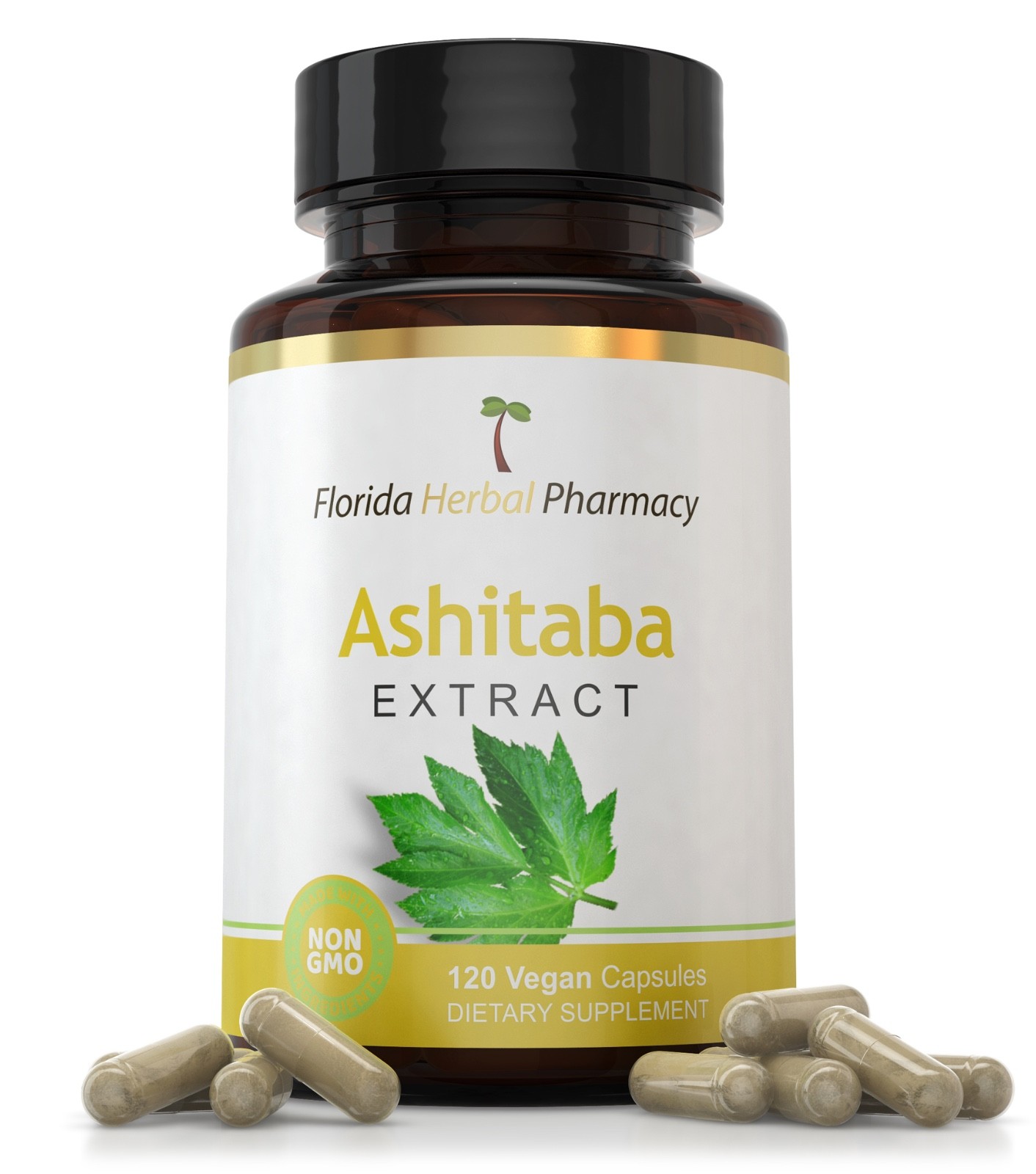 Ashitaba Leaf Extract Capsules 10:1 (120 Capsules) 500 mg per Capsule