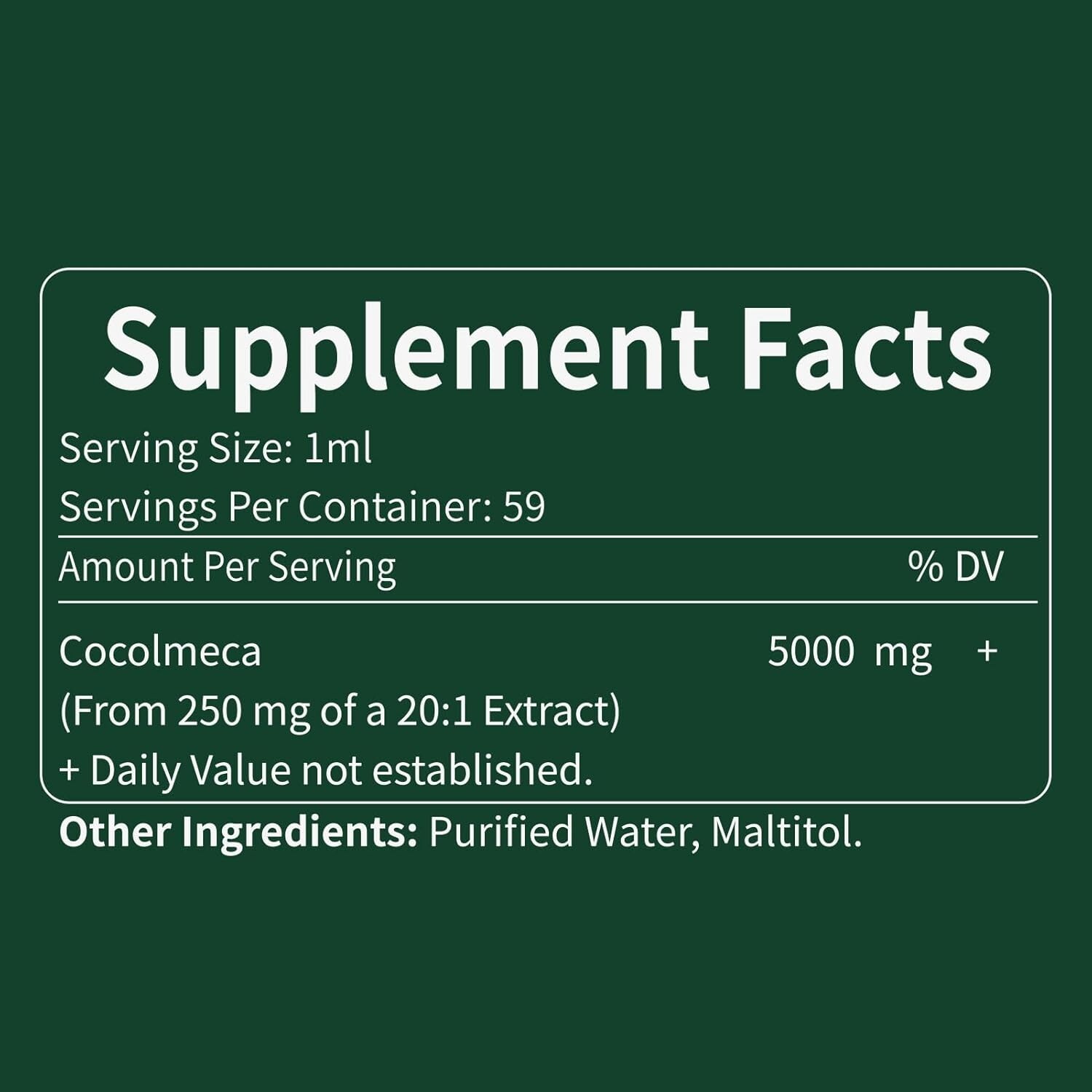 Cocolmeca Bark Liquid Drops, Nature Herbal Extract Supplement for Body Detox Cle