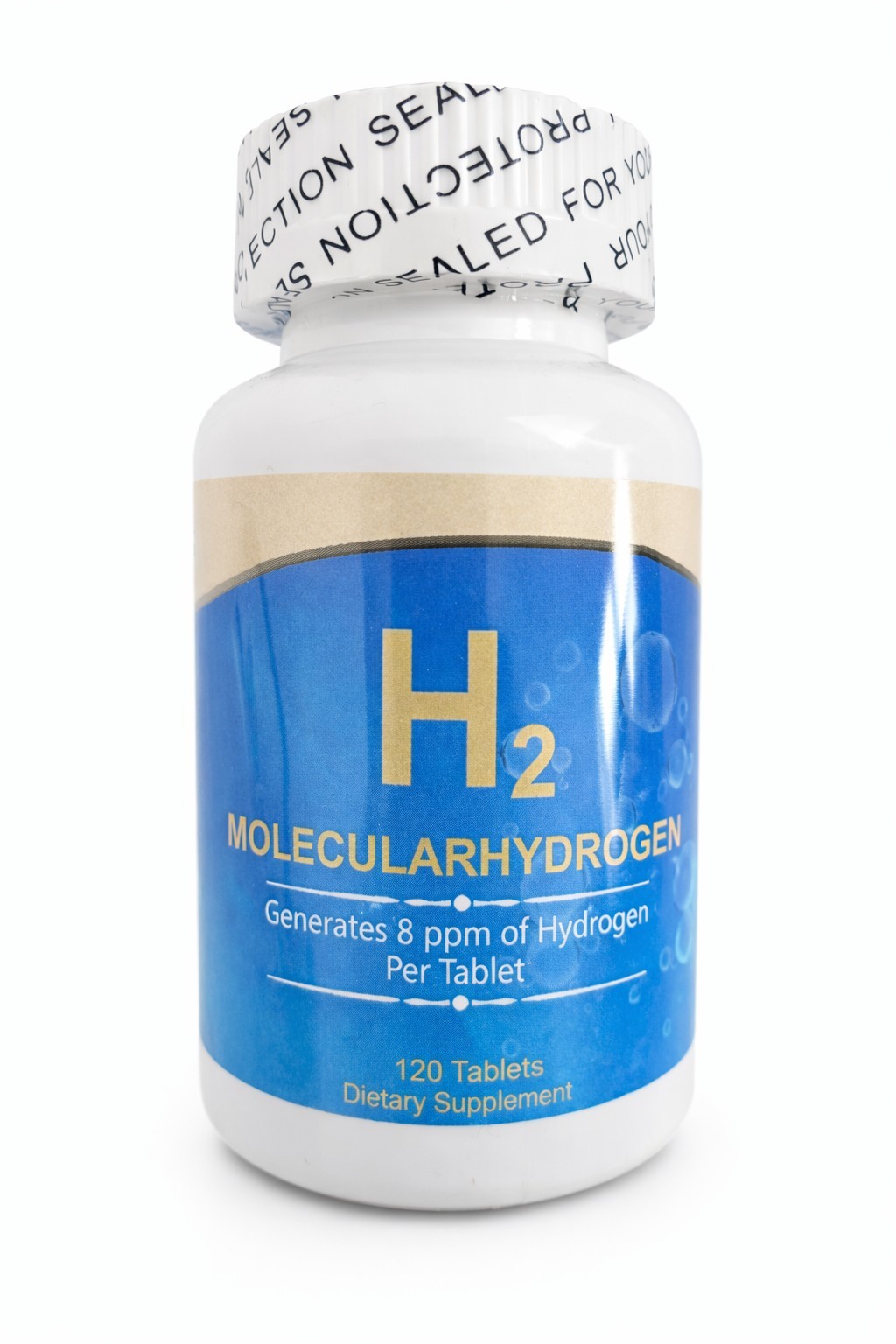 Molecular Hydrogen Tablets 8 PPM Hydrogen 120 Tablets