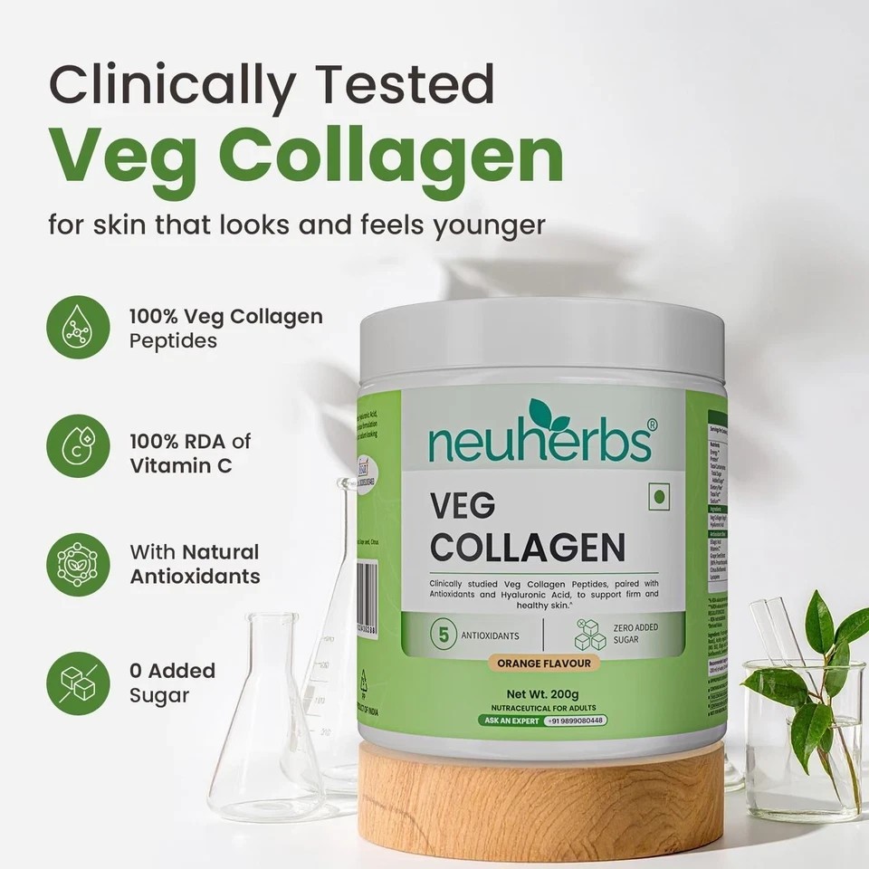 Collagen Supplement Powder With Hyaluronic Acid & Vitamin C For Glowing skin u83