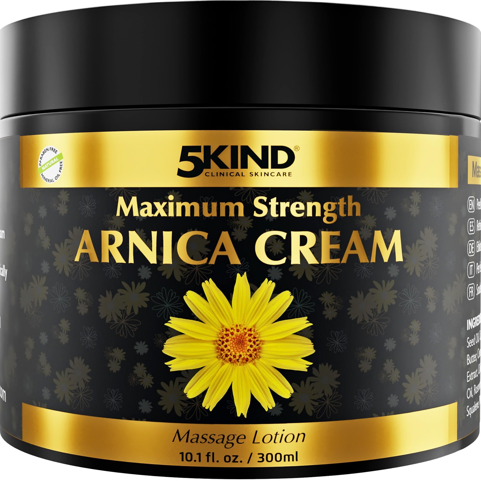 5kind Extra Strong Arnica Cream 10.1 Fl Oz – Natural Fast Acting Relief Arnic…