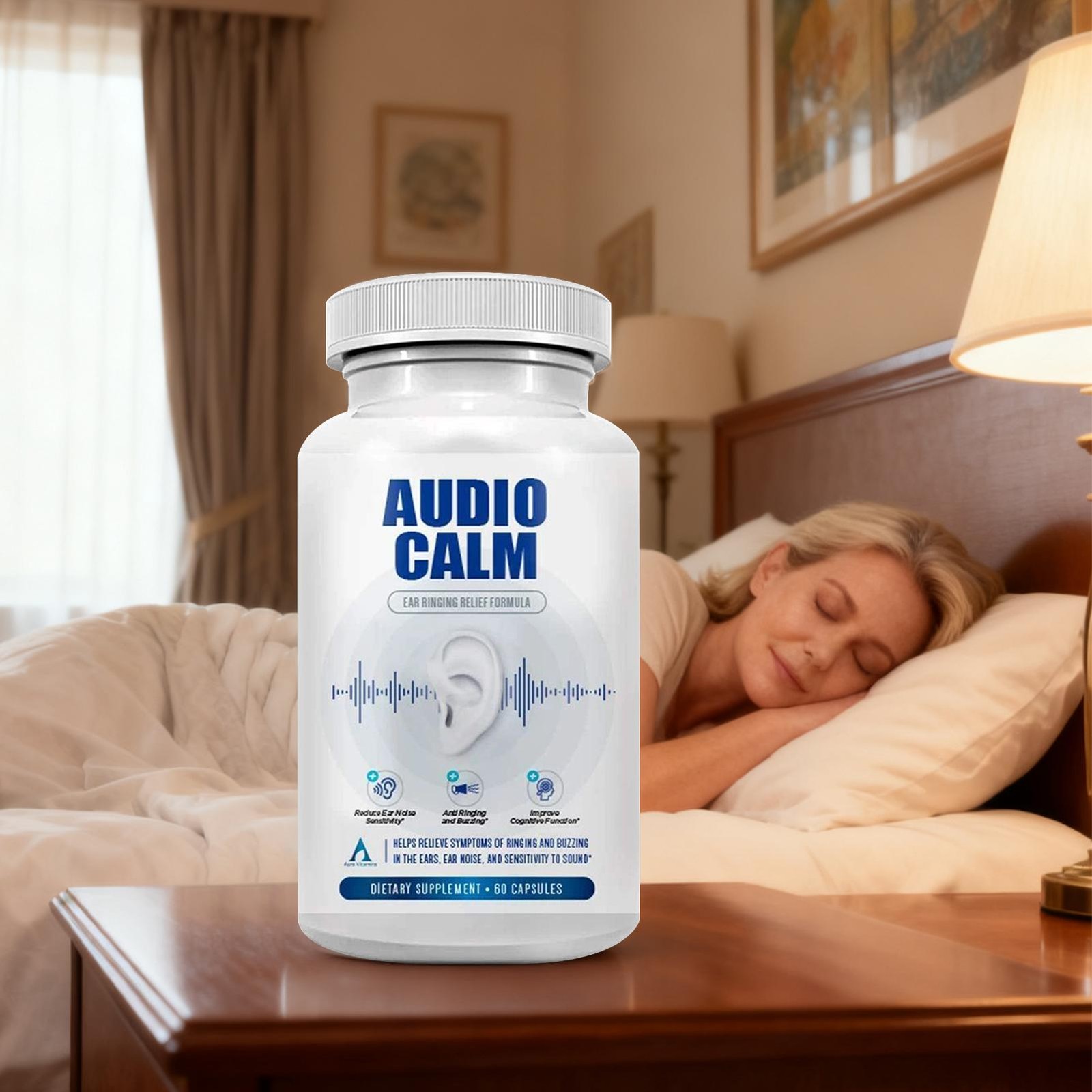 Audio Calm – Tinnitus Relief supplemental Natural Stop Tinnitus Solution- Relief