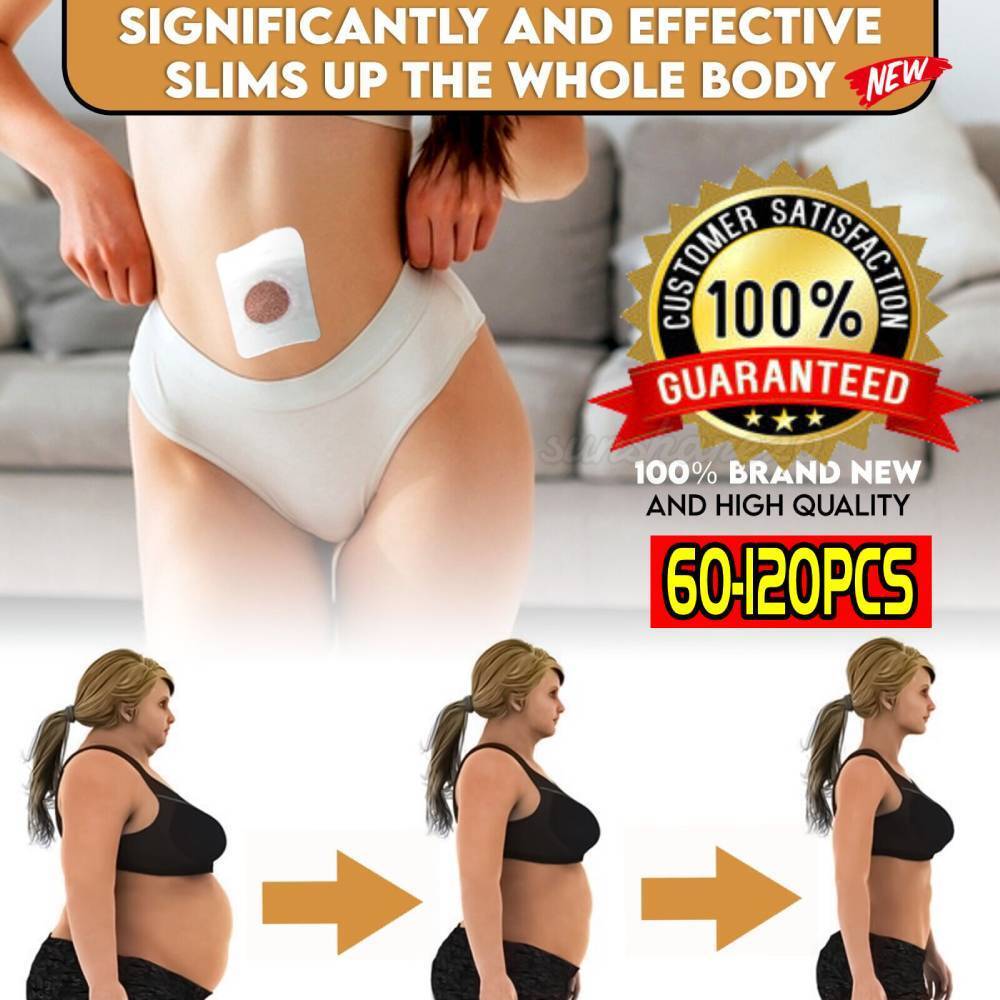60-120Pcs Patch Diet Slimming Slim Weight Loss Adhesive Detox Pads Burn Fat US
