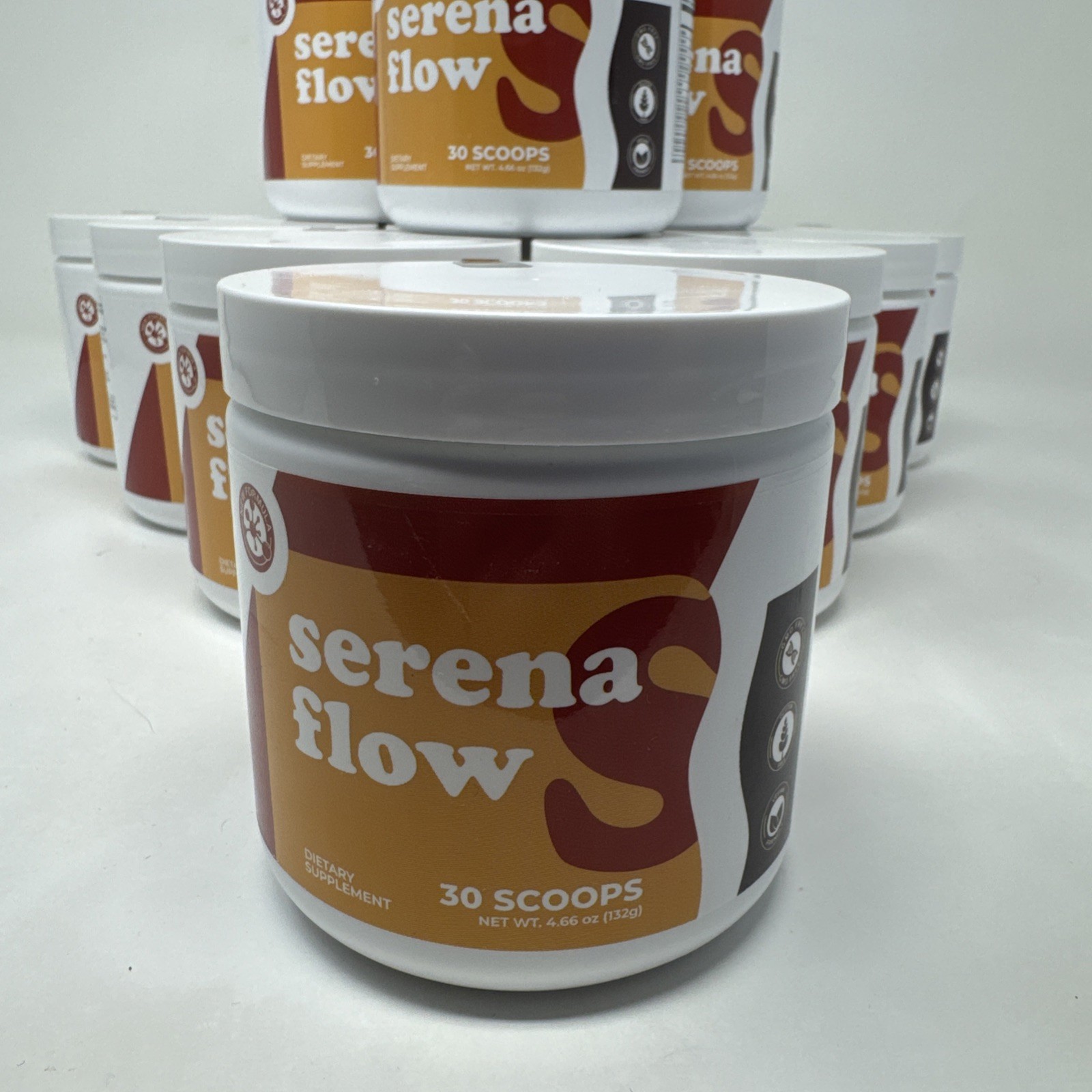 14 Serena Flow Dietary Supplement 4.66 ounce cans,(30 scoops each), Exp 04/2027