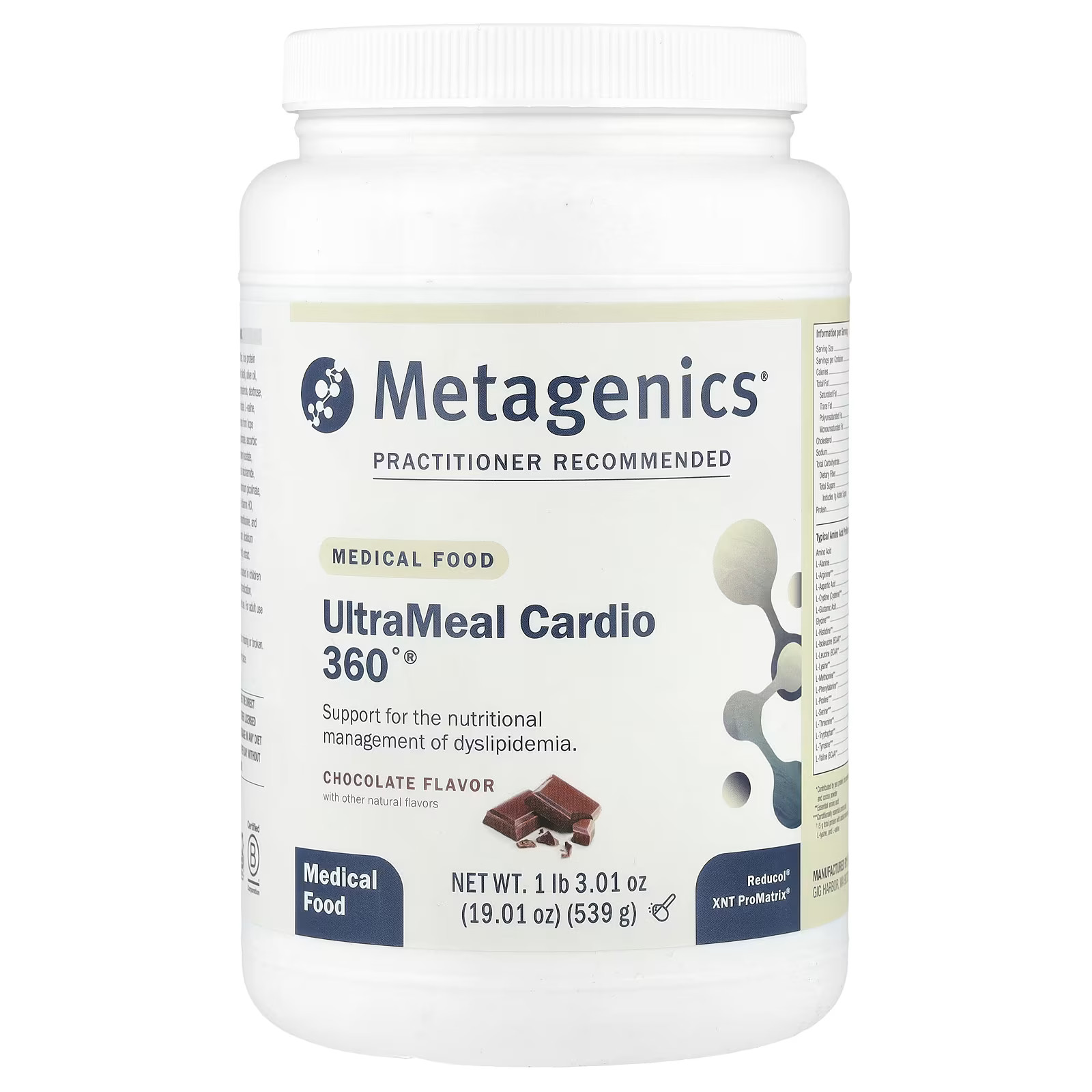 2 X Metagenics, UltraMeal Cardio 360�, Medical Food, Chocolate, 1 lb 3.01 oz (5