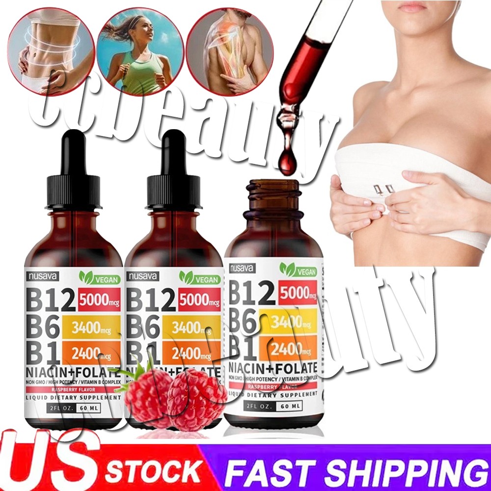 and Vitamin B12 1-5PCS B6 Liquid Drops, B12 Sublingual Vitamin B Complex Vitamin