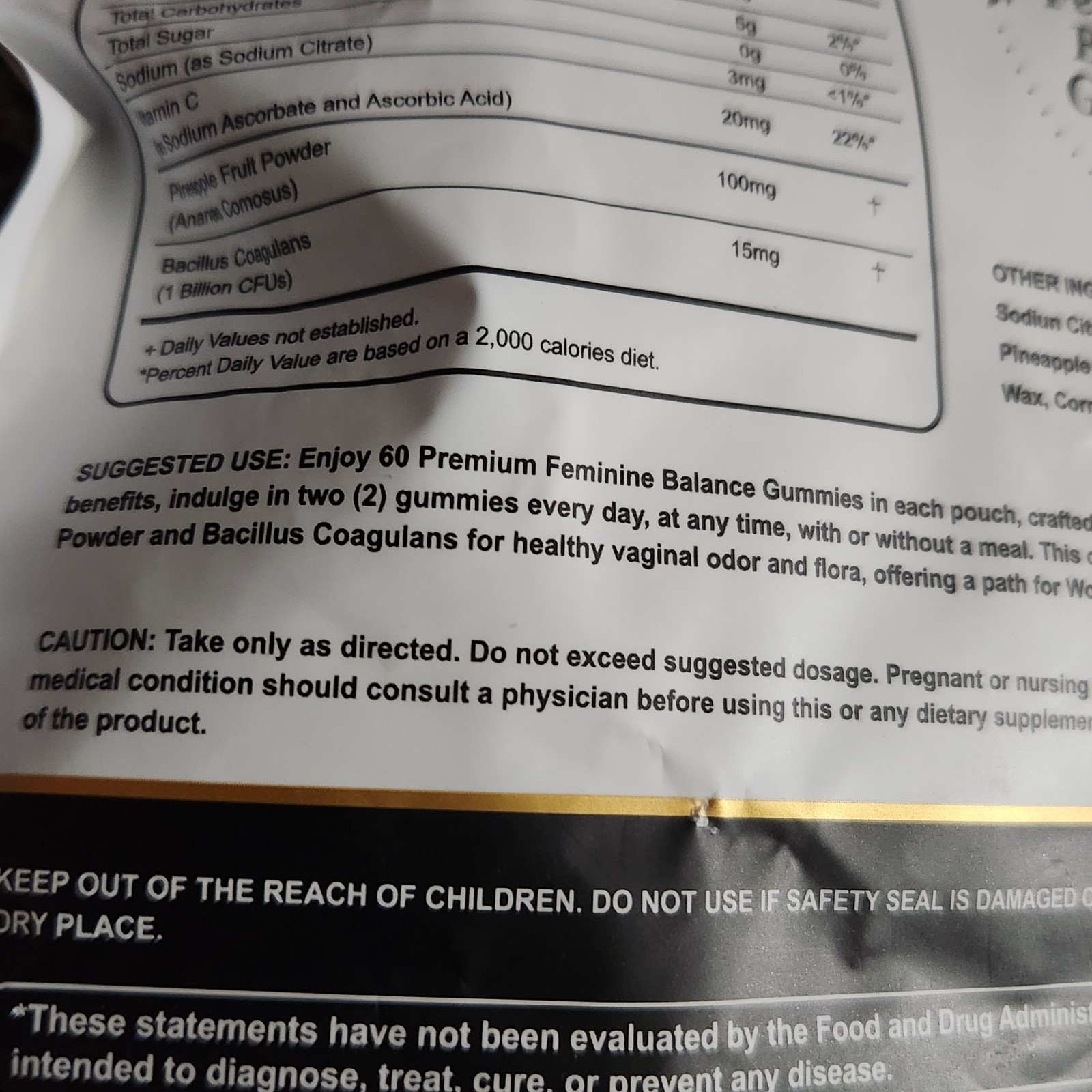 Miss Luly Feminine Balance Gummies For PH/Immuse/Odor/Floar Health Exp. 10/2027