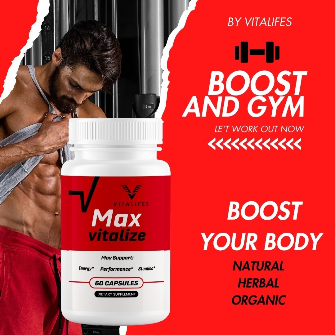 (4 Pack) Max Vitalize Advanced Male Support Supplement MaxVitalize 60 Capsules