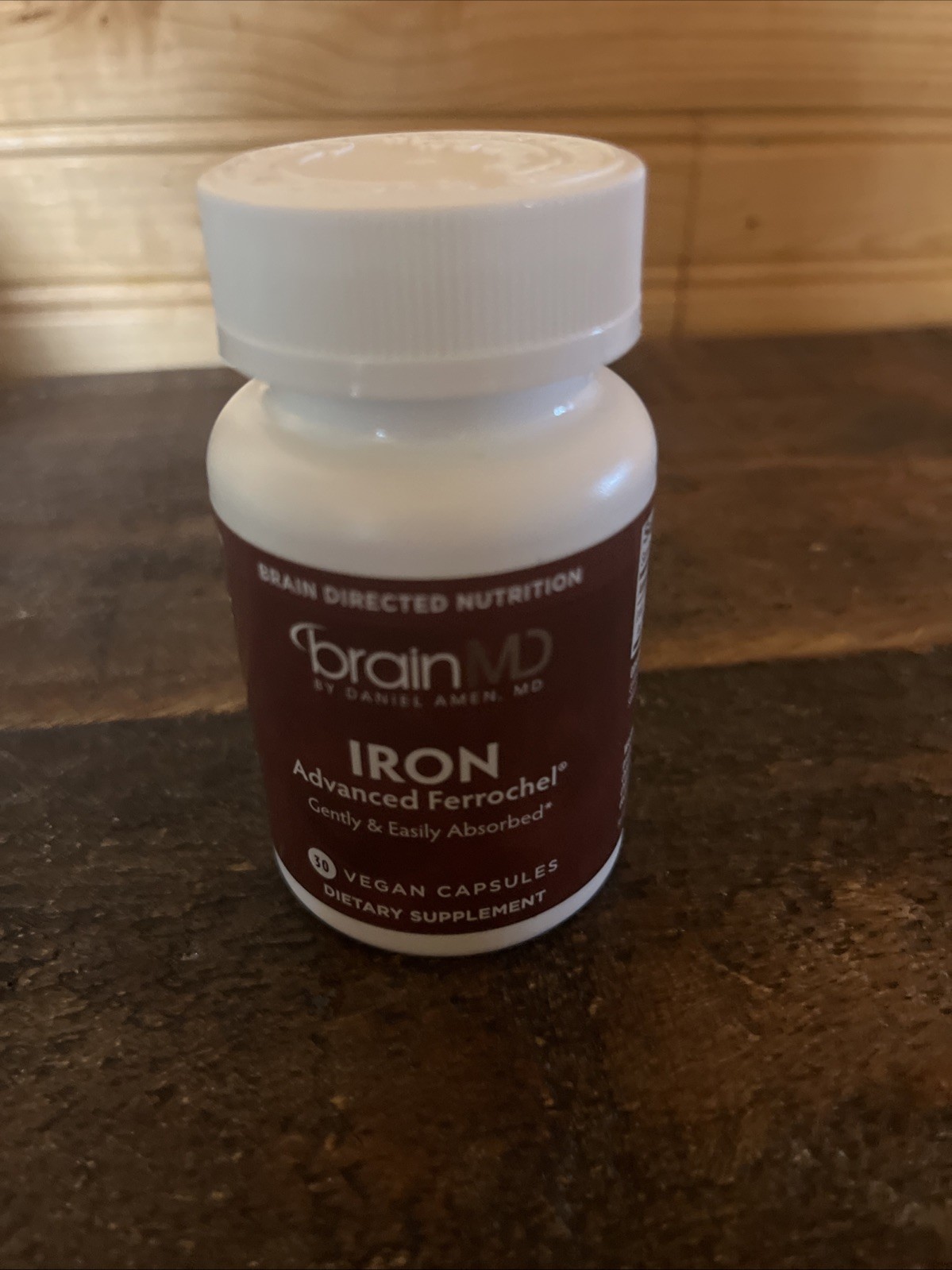 brain MD Iron Advanced Ferrochel Powered by Daniel Amen 30 Vegan Capsules