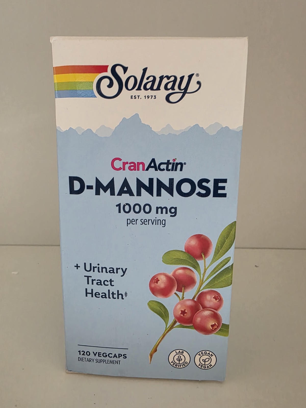 Solaray D-Mannose, 120 Caps, CranActin Cranberry Extract 1000mg