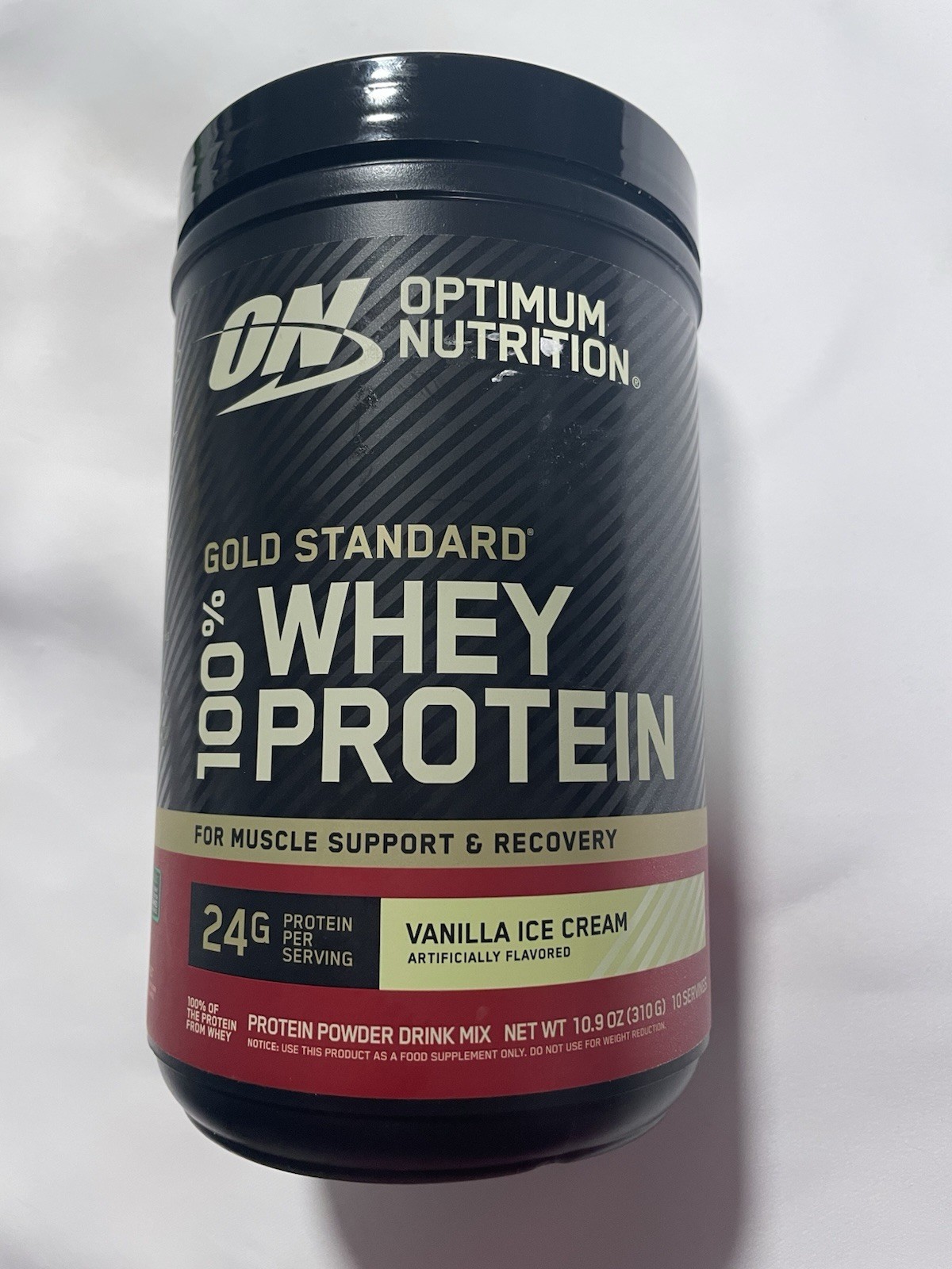 Optimum Nutrition Gold Standard 100% Whey Protein Powder Vanilla Ice Cream 10.9
