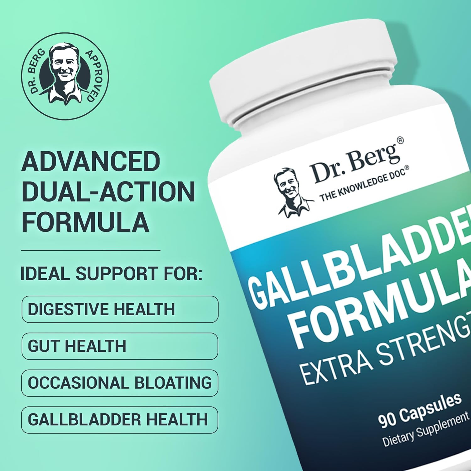Dr. Berg Gallbladder Formula Extra Strength – with Ox Bile Powder and Conjugated