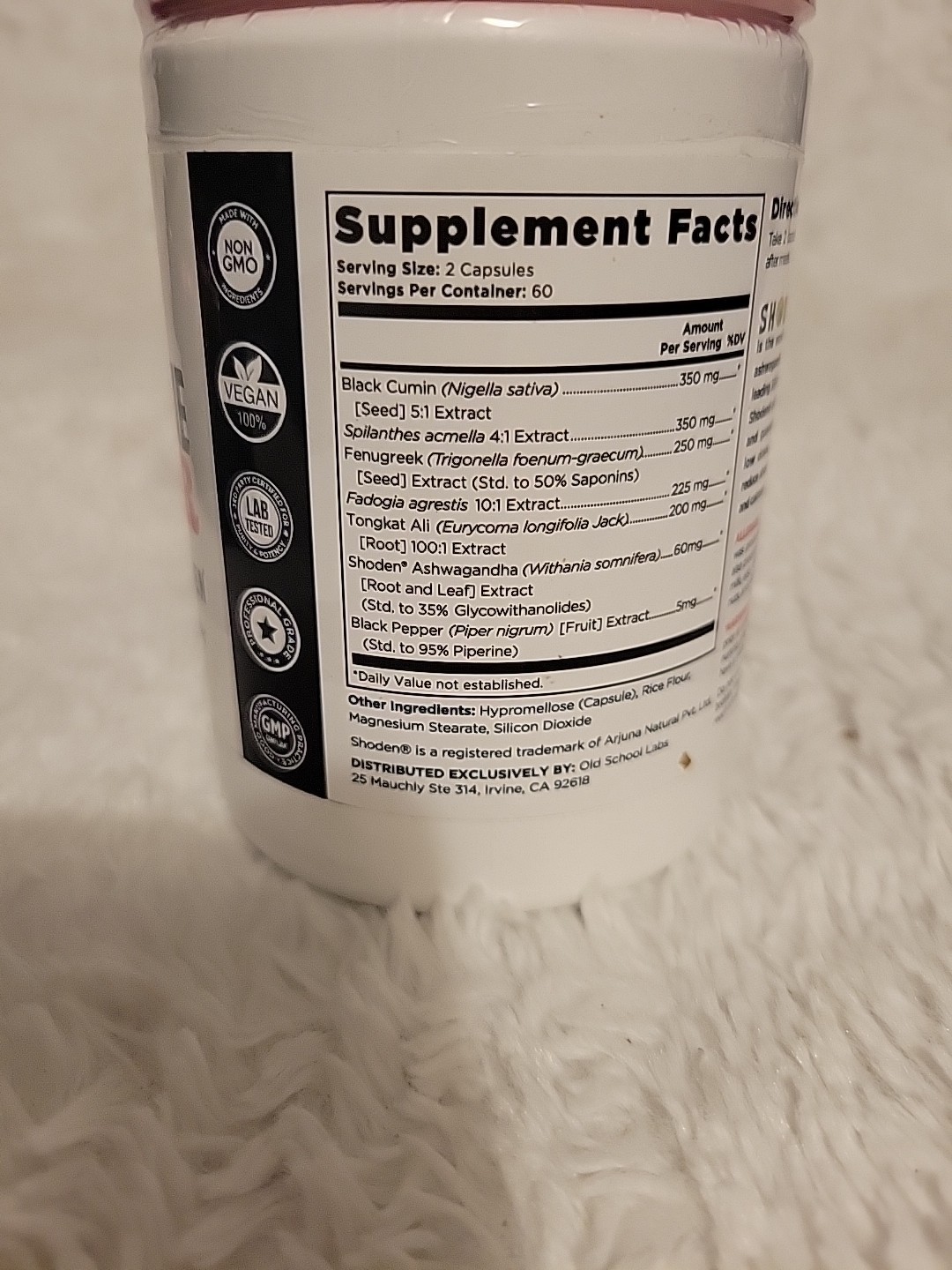 Old School Testosterone Booster. 120caps. Exp. 4/27.
