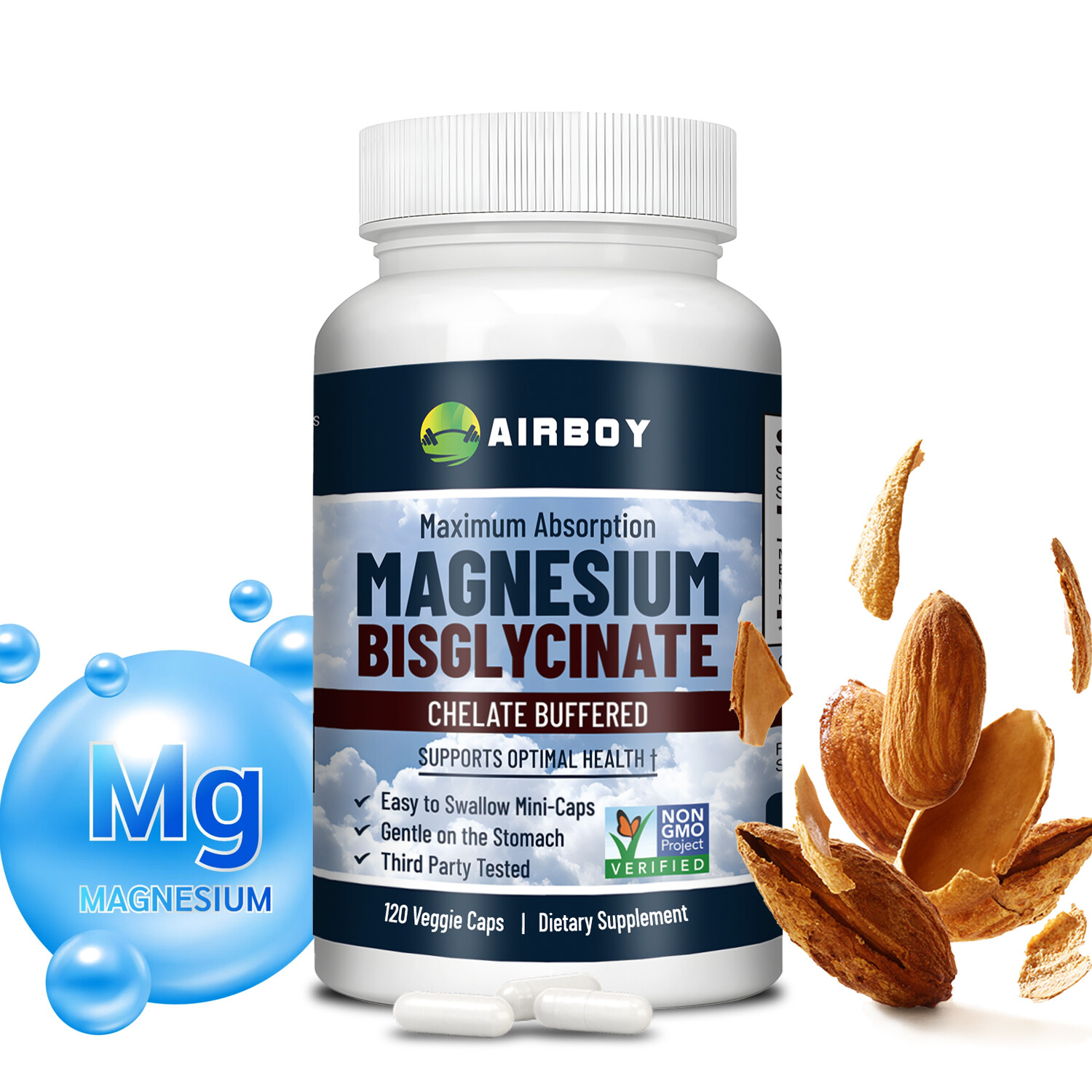 Magnesium Bisglycinate – High Absorption Chelated, Bones Joint & Muscle Support