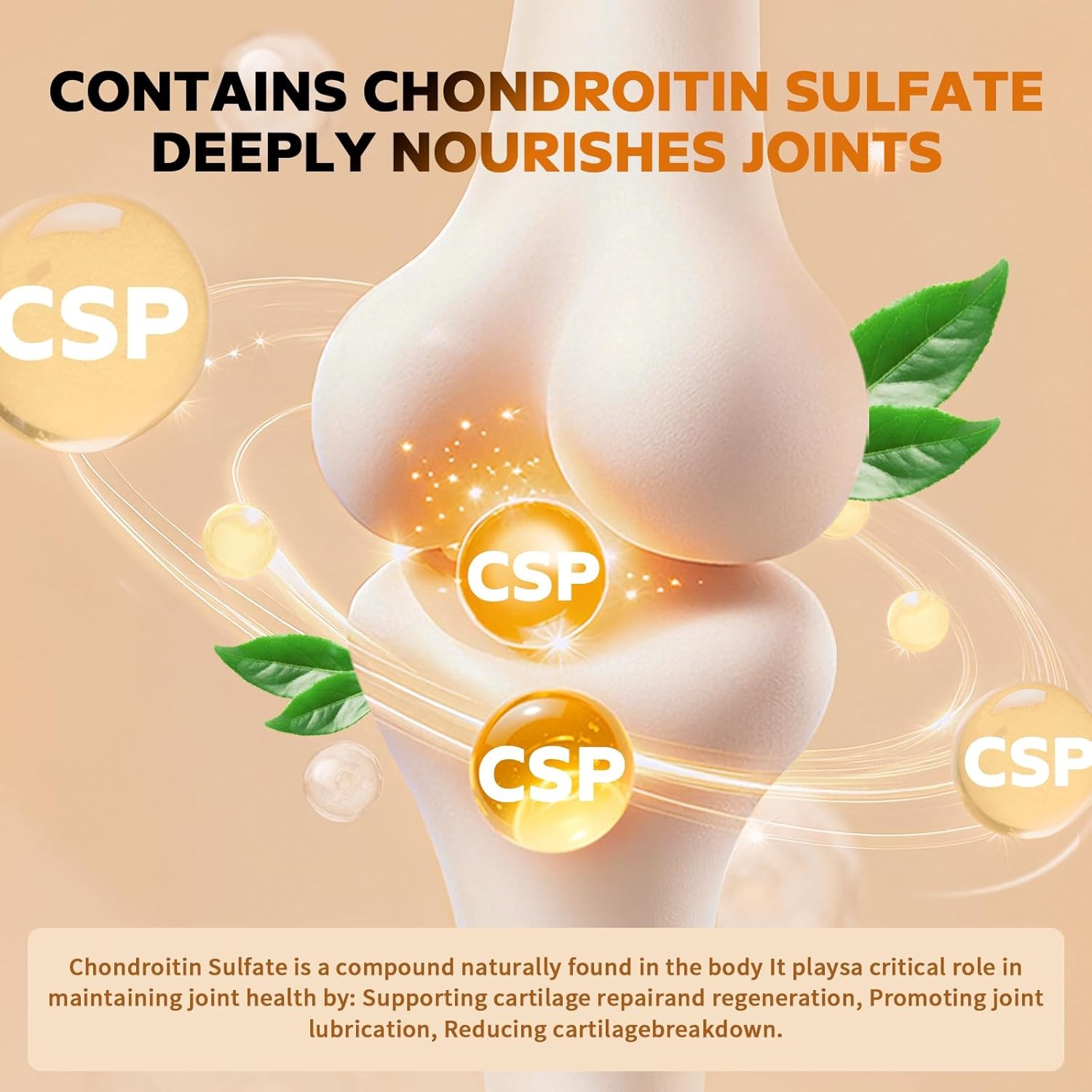 Glucosamine Chondroitin MSM 2100mg- Joint Support Supplement for Women and Men