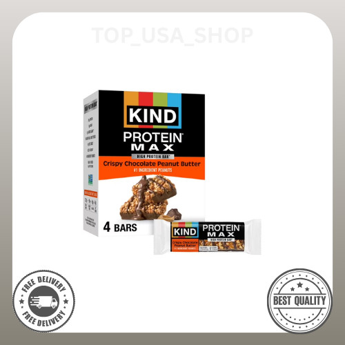 KIND, Gluten Free, Protein MAX, Crispy Chocolate Peanut Butter 20G Protein Bars,