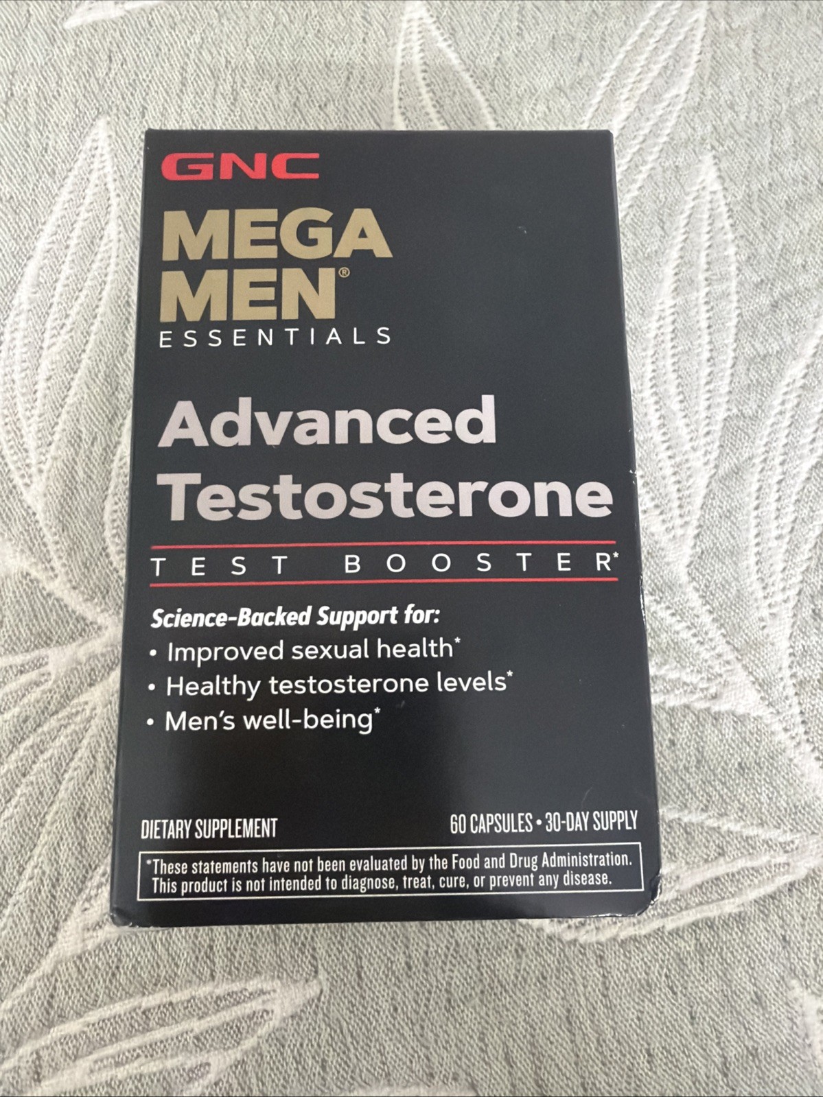 GNC Mega Men Advanced Testosterone Test Booster 60 Capsules – Exp 10/2028